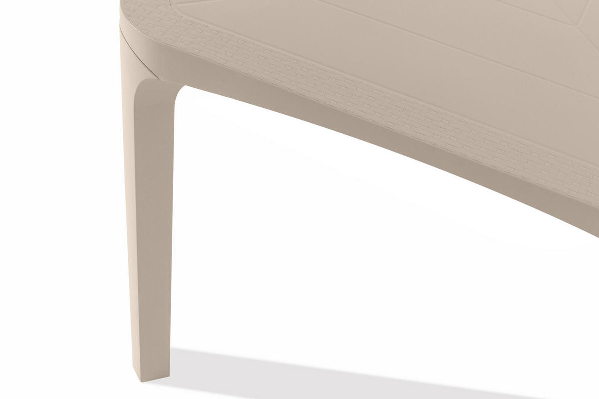 GARTENTISCH LEOPSI, Beige - Beige, Kunststoff (80/80/72cm) - KONSIMO®