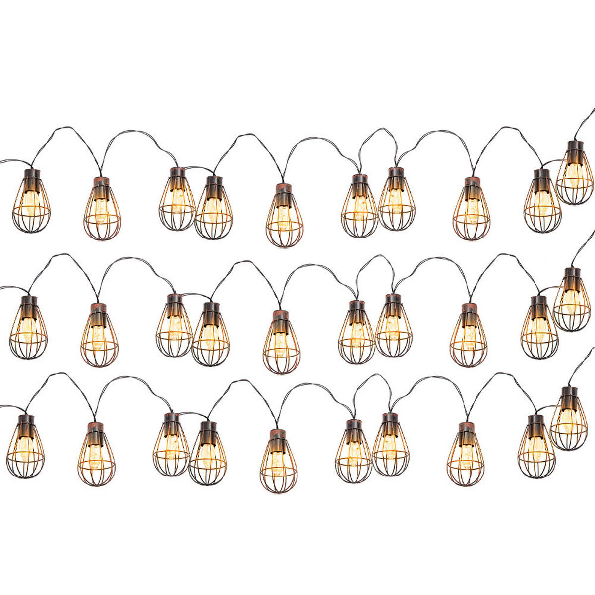 LED AUSSENLEUCHTE Solar Rostoptik Braun - Braun, Kunststoff/Metall (200/6/6cm) - Nowa