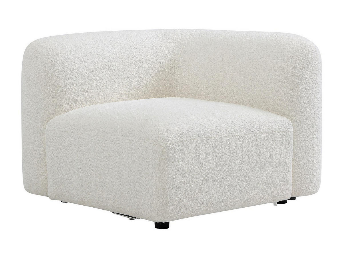 SESSEL mit gerader Rückenlehne - 1 Person - stoff - gebrochenes weiß Danepi - Weiß, Holz/Textil (94/69/94cm) - Vente-Unique