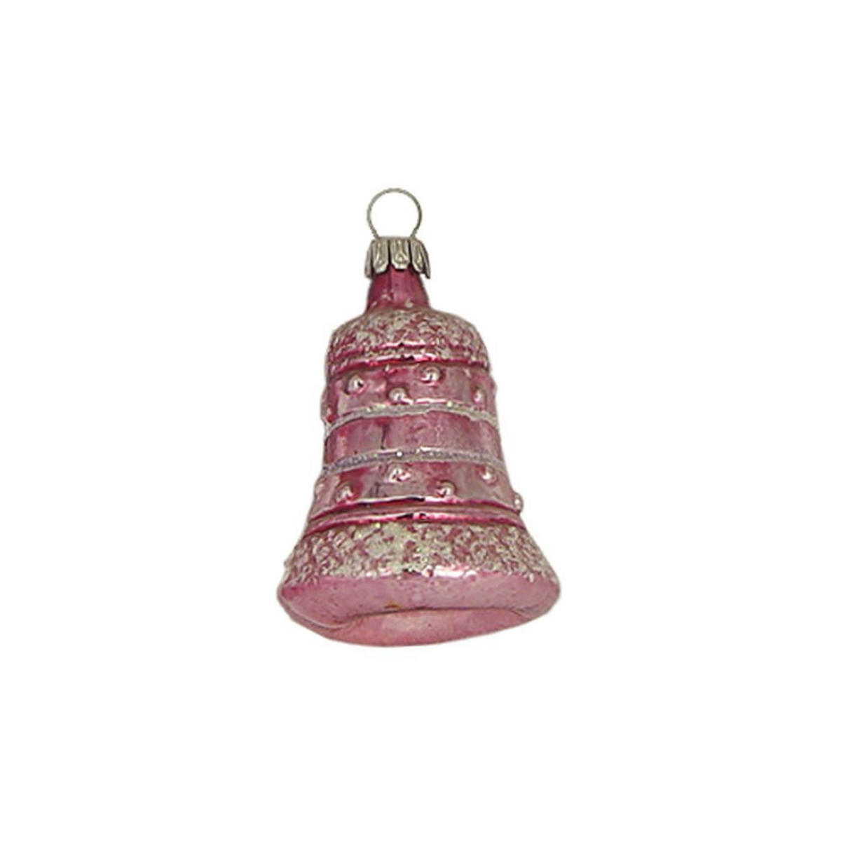 CHRISTBAUMSCHMUCK Kleine Glocke burgund 5 cm - Multicolor, Metall (0.1/5/0.1cm)