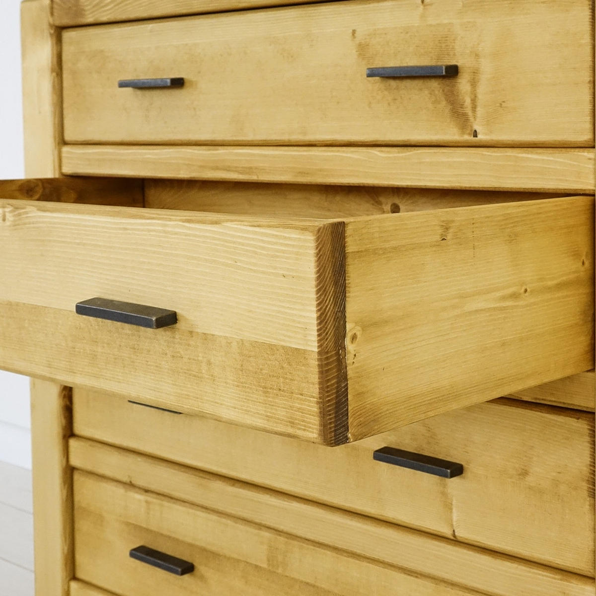 KOMMODE aus Massivholz SARA - Honig, Holz (100/90/48cm) - Seart
