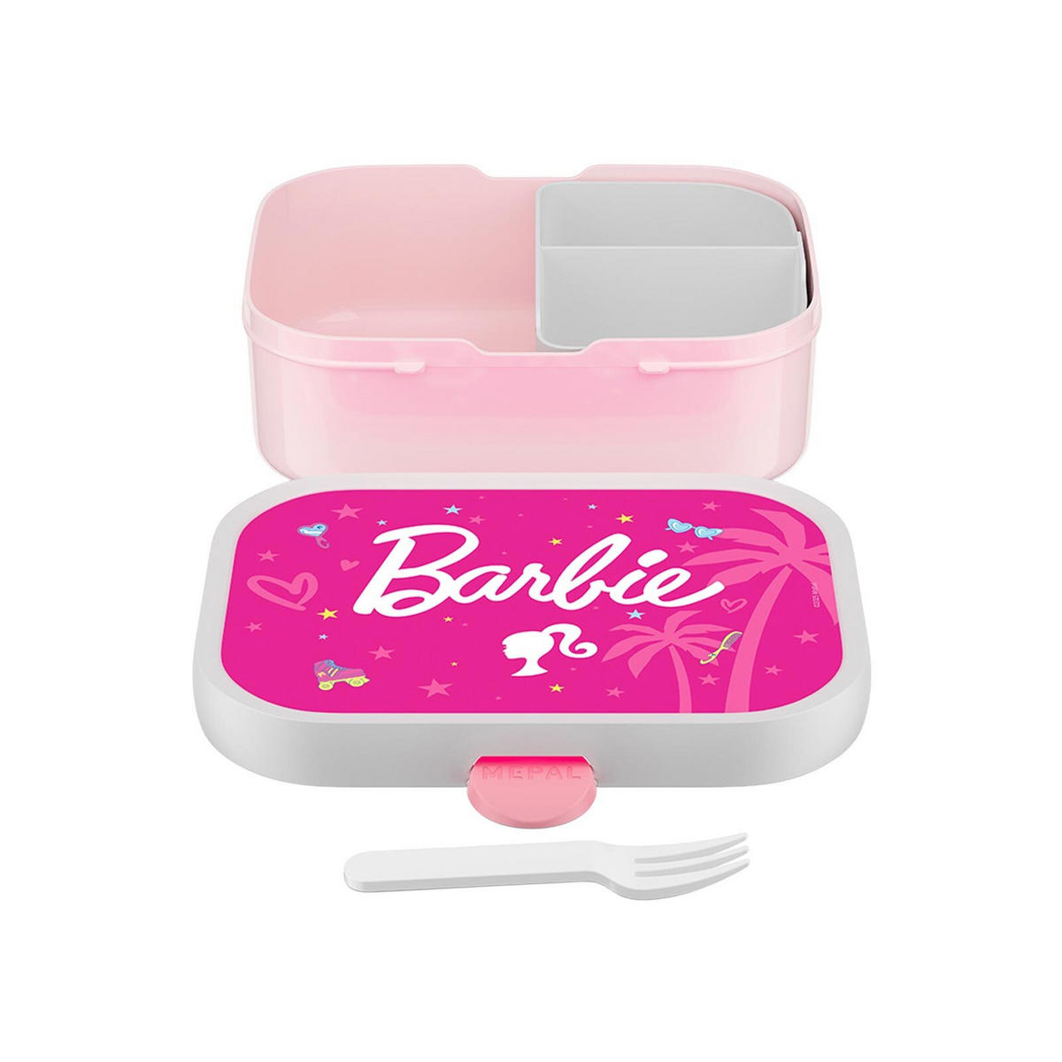 BROTDOSE MIT GABEL Campus (2026) Barbie 750 ml - Pink, Kunststoff (13.2/6.1/17.8cm) - Mepal