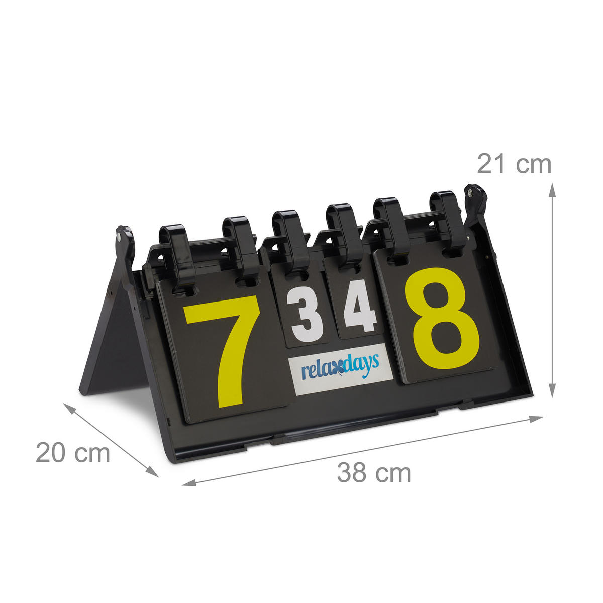 ZÄHLGERÄT - Multicolor, Wellpappe/Kunststoff (38/20cm) - Relaxdays