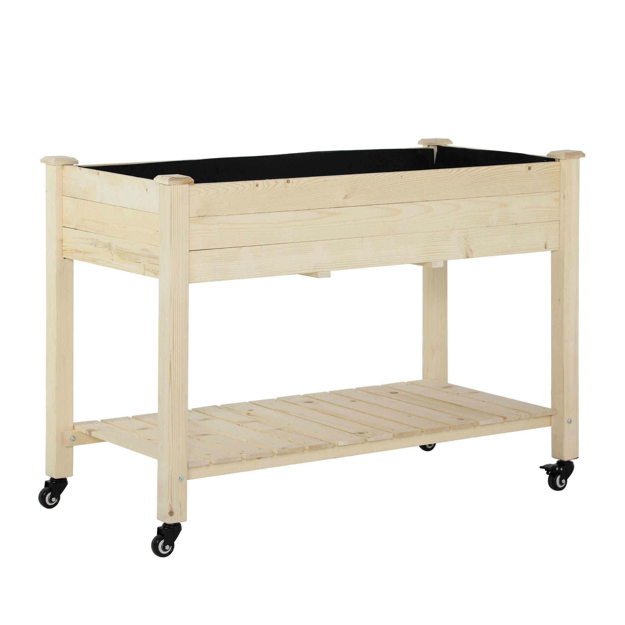 HOCHBEET DE-15967 mit integrierter Bewässerung Naturholz - Naturfarben, Holzwerkstoff (299.72/210.82/139.7cm) - ComfortXL