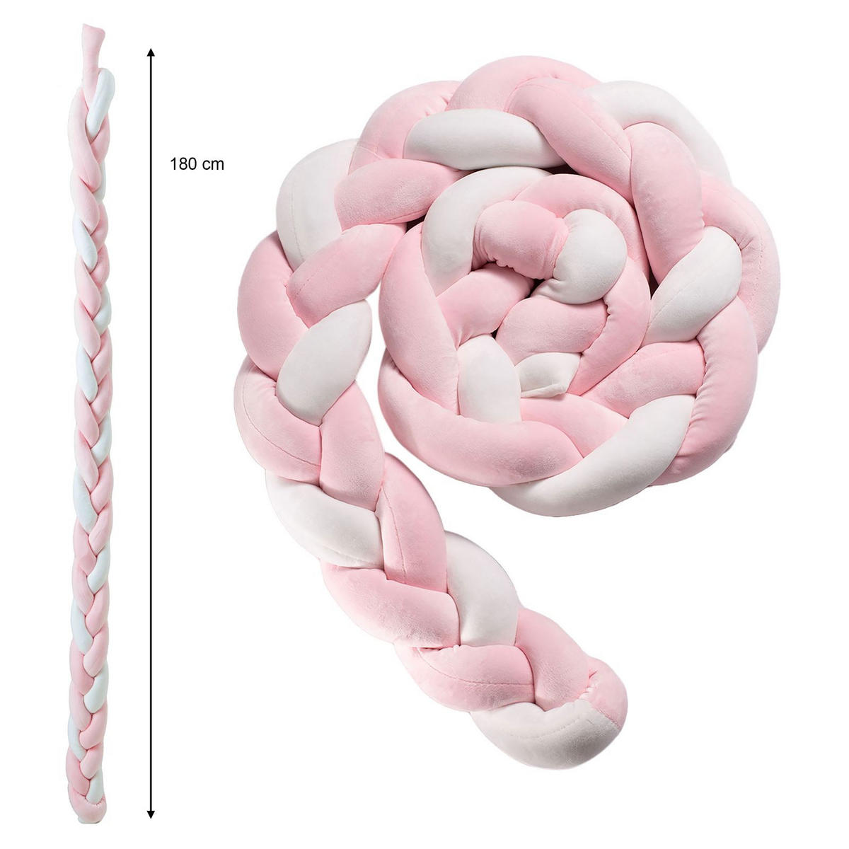 BETTSCHLANGE SNAKE - Pink, Textil (9/180cm) - IDIMEX