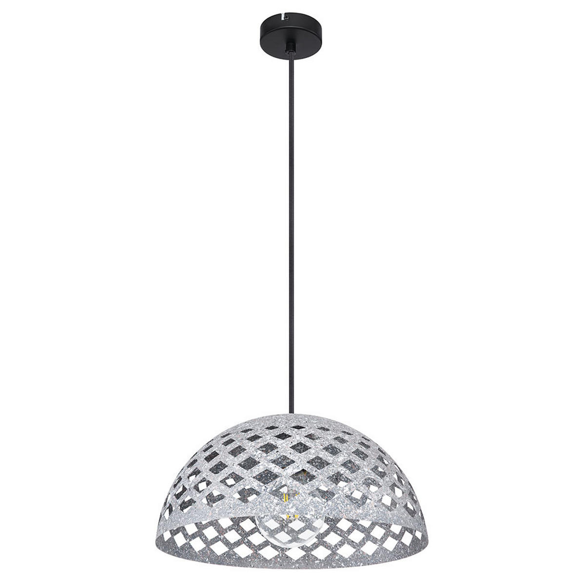 HÄNGELEUCHTE HOLLIE Metall Grau - Grau, Metall (35/35/120cm)