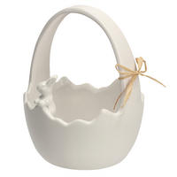 DEKORATIVE SCHALE Bunnybasket - Weiß, Keramik (18cm) - home&you