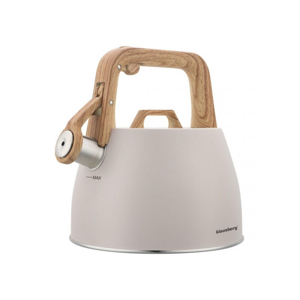 WASSERKESSEL Beige 22/20/22.5 cm KB7917 - Beige, Metall (22cm) - Klausberg 