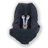 BABYDECKE Fleece Einschlagdecke für Autositz und Kinderwagen - Anthrazit, Textil (80/1/80cm) - Hoppediz