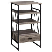 REGAL 3 Fächer Keene - Dunkelbraun, Holzwerkstoff (56/101/51cm) - Beliani