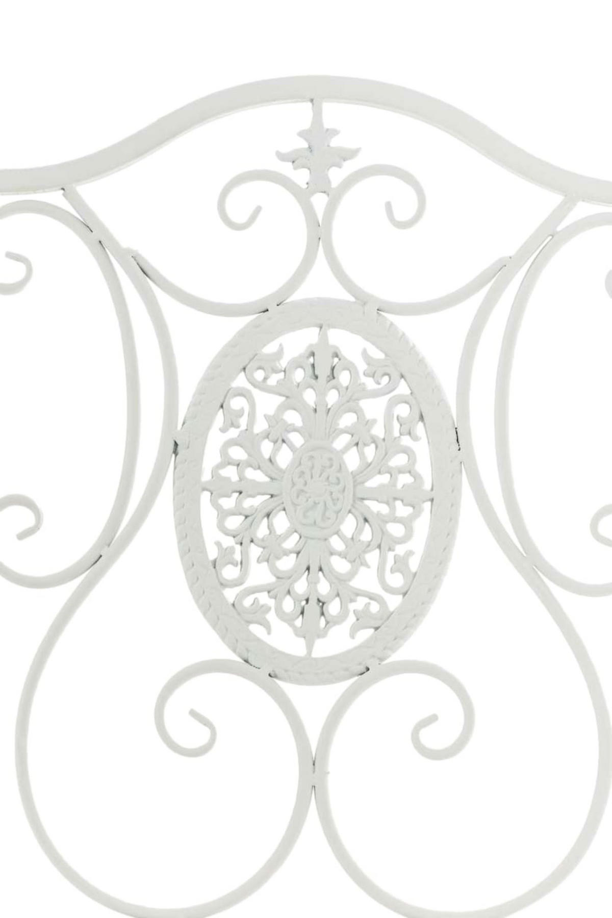 STÜHLE Sidan - 2er Set weiß - Weiß, Metall (42/91.5/49cm) - TPFGarden