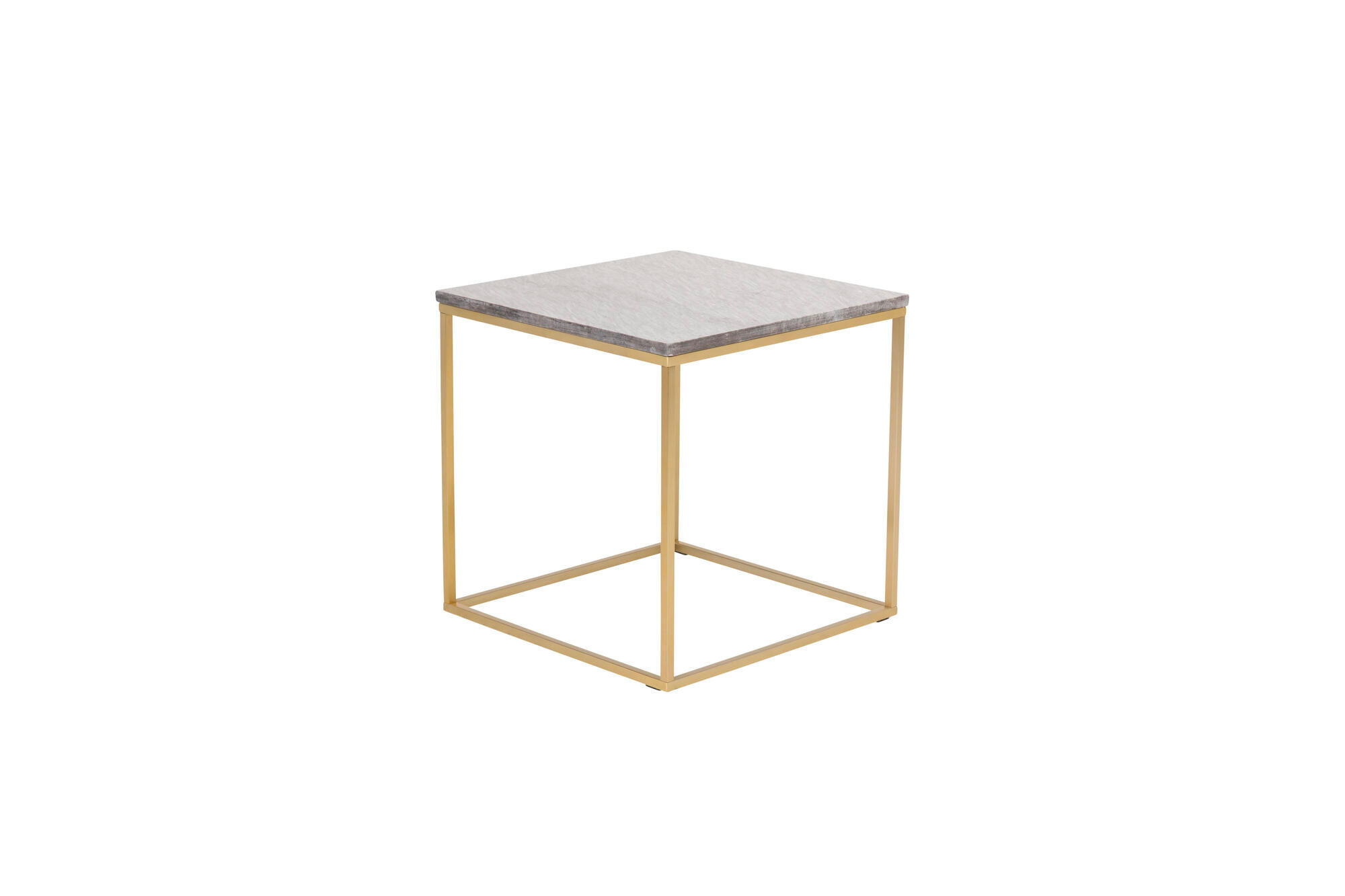 COUCHTISCH ESTELLE Grau 50x50x50 cm - Dunkelgrau, Holzwerkstoff (50/50/50cm) - FURNLUX