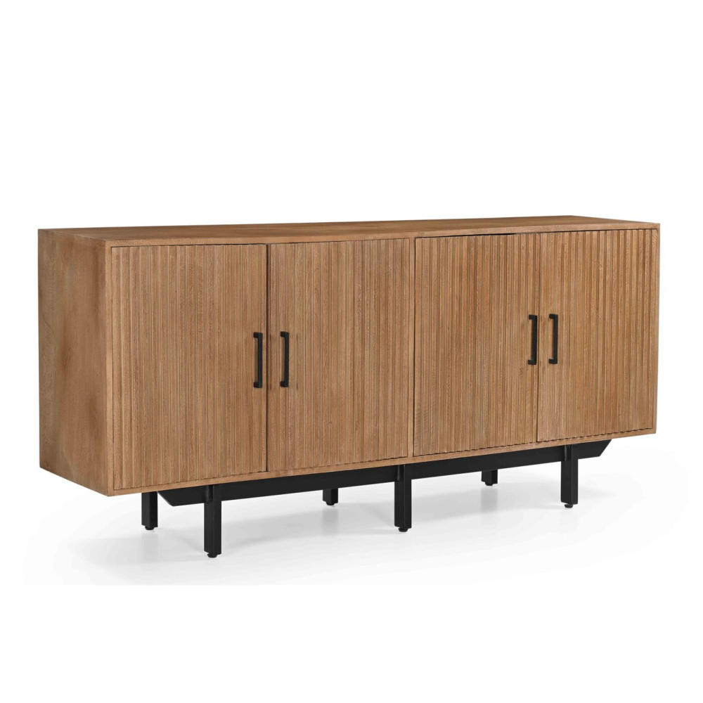 KOMMODE 180x40x80 aus Mangoholz, natürlich - Braun, Holz (180/80/40cm) - Giga Meubel