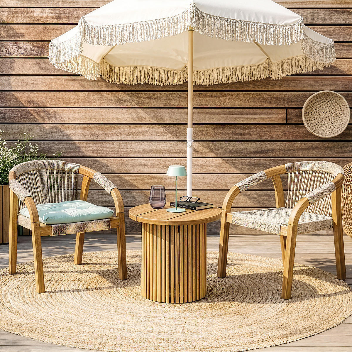 BEISTELLTISCH Bayonne - Braun, Holz (48/48/48cm) - Butlers