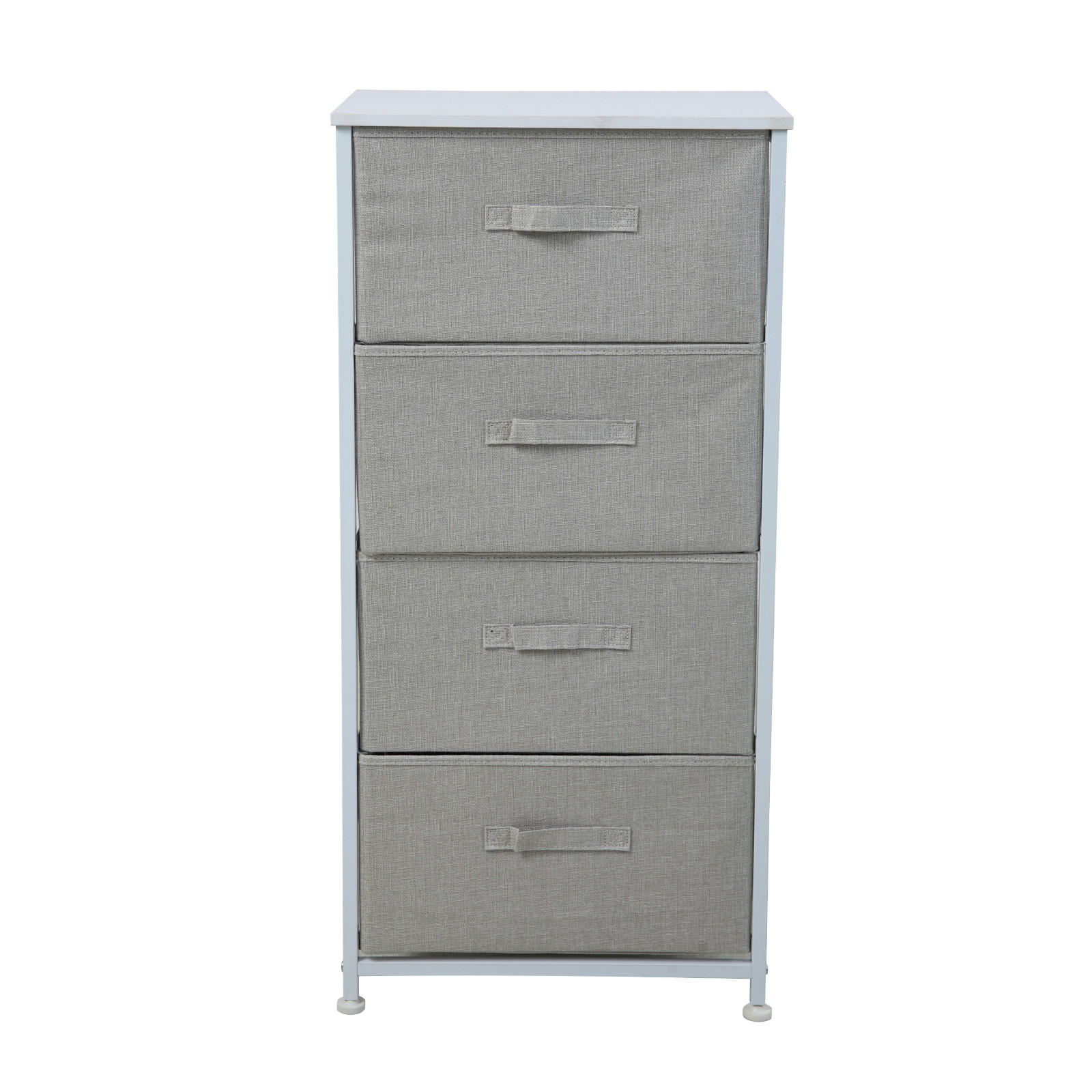 METALLREGAL NELJA - Weiß, Metall (45/95/30cm) - SVITA