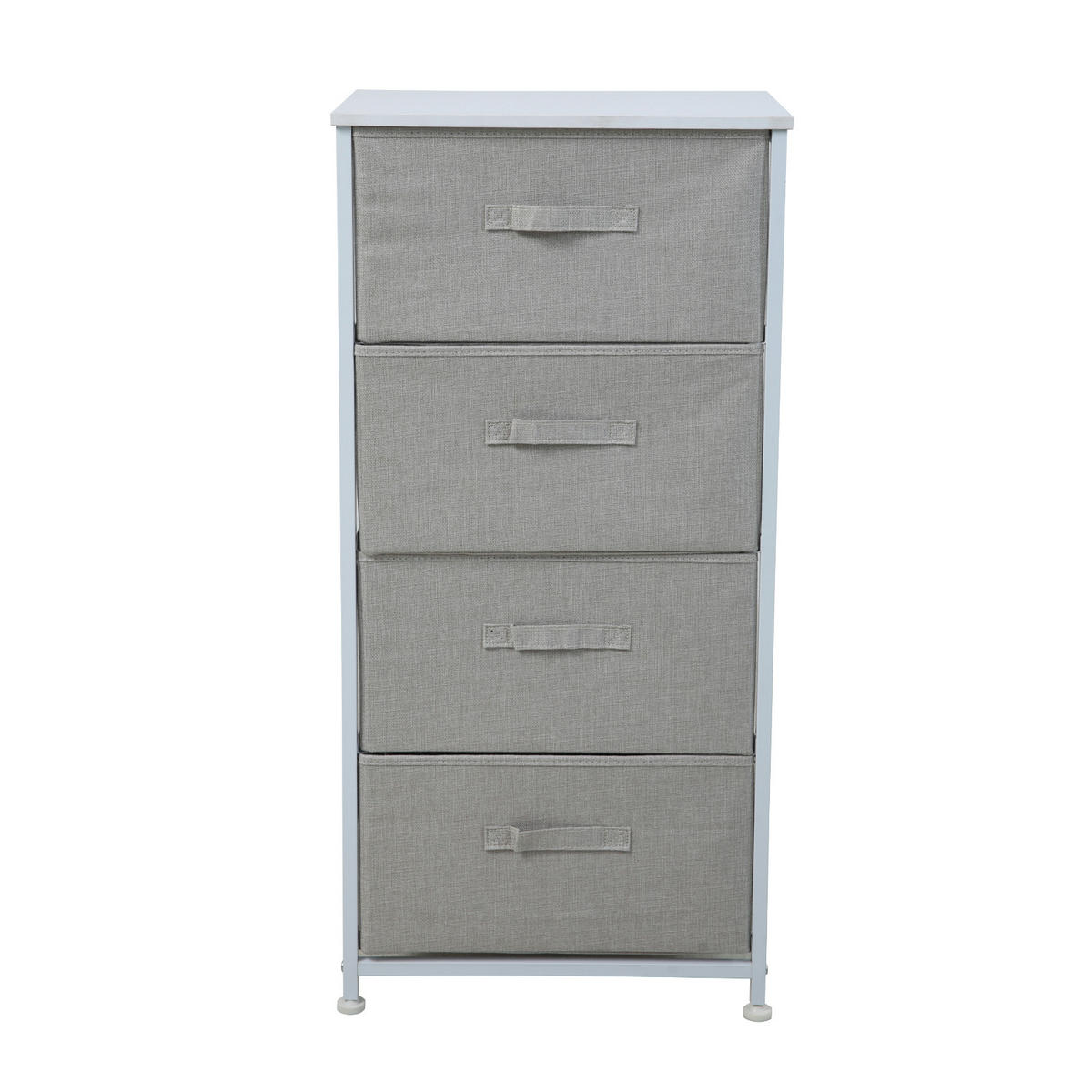 METALLREGAL NELJA - Weiß, Metall (45/95/30cm) - SVITA