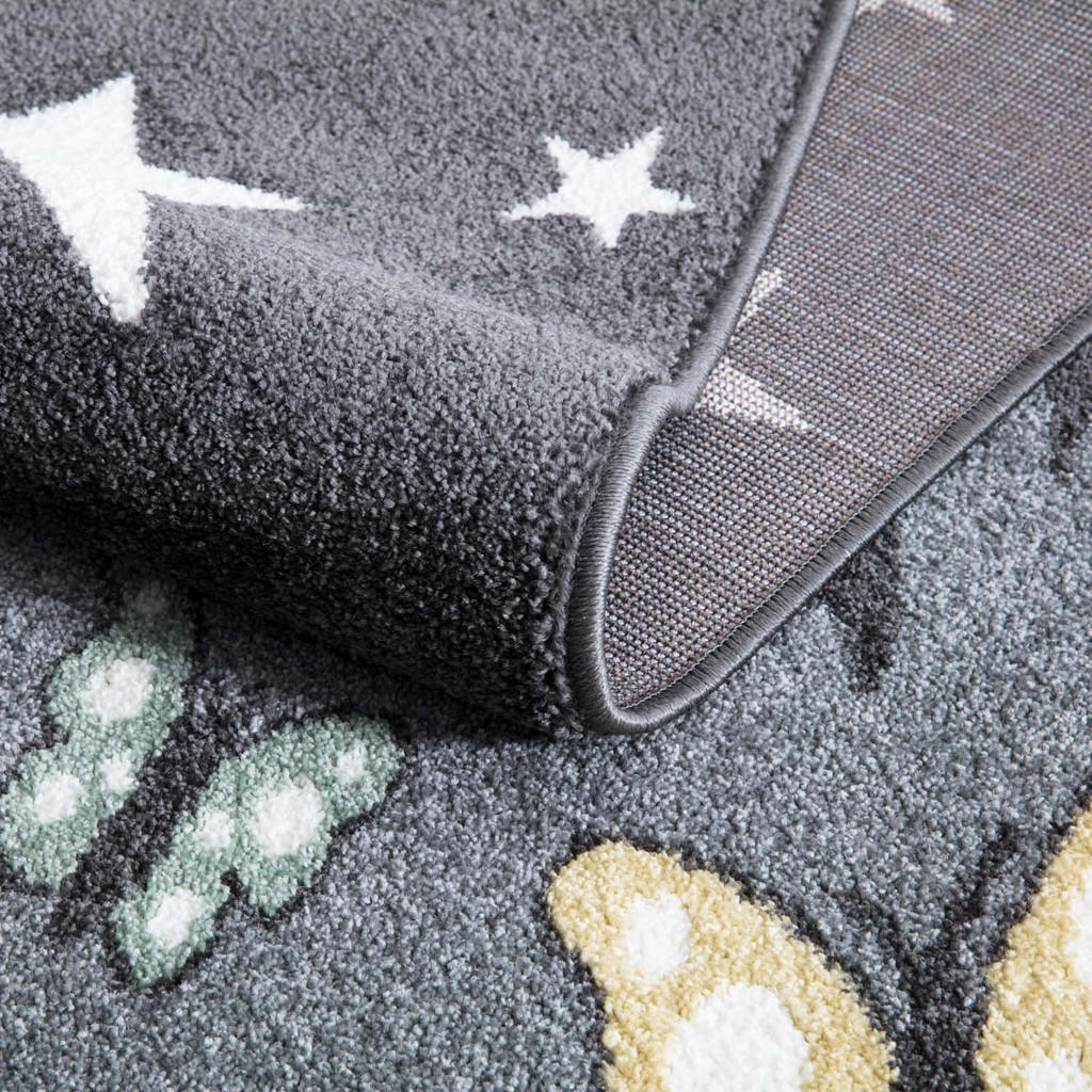 Thumbnail - carpet city Kinderteppich, Grau, Textil, Comics, Rechteckig, 190x280 cm, Oeko-Tex® Standard 100, für Fußbodenheizung gee...