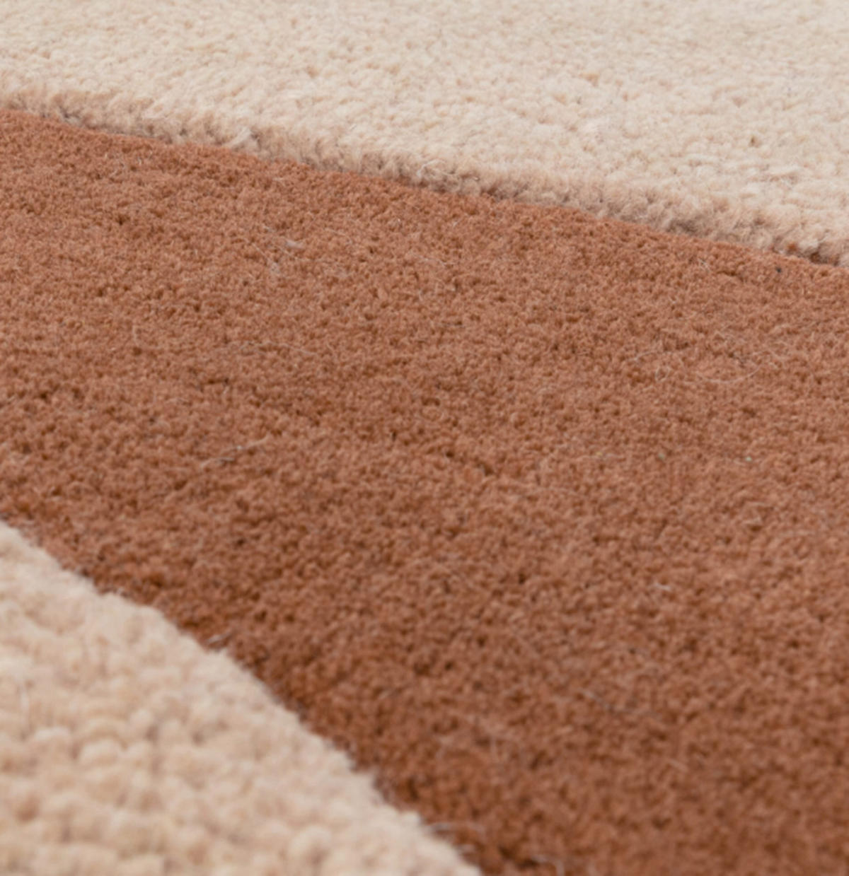 TEPPICH modern handgetuftet STICK Orange 160 x 230 cm - Orange, Naturmaterialien (160/230cm) - Novatrend