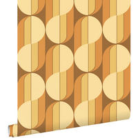 TAPETE Retro-Ornamente 50 x 900 cm - Braun, Papier (50/900cm) - ESTAhome