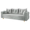 SCHLAFSOFA Zako S 3 - Hellgrau/Naturfarben, Holz/Textil (231/85/77cm) - MIRJAN24