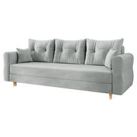 SCHLAFSOFA Zako S 3 - Hellgrau/Naturfarben, Holz/Textil (231/85/77cm) - MIRJAN24
