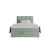 BOXBETT FADO 11 mit Matratze H3, Bonell und Topper 80x200 Cosmic 16 - Grün, Textil (80/200cm) - Bedante