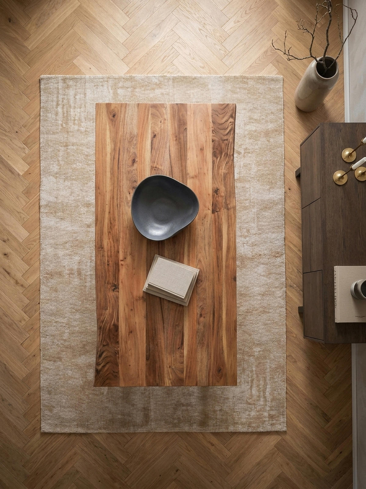 ESSTISCH Massivholz Baumkante Metallgestell Handgefertigt TARN, Goldbraun-Chrom 180x90x76 cm - Chromfarben/Braun, Holz/Metall (90/180/76cm) - KADIMA DESIGN
