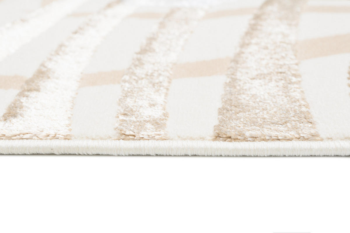 TEPPICH GOLDEN Creme 200/300 cm - Creme, Kunststoff (200/300cm) - Tapiso