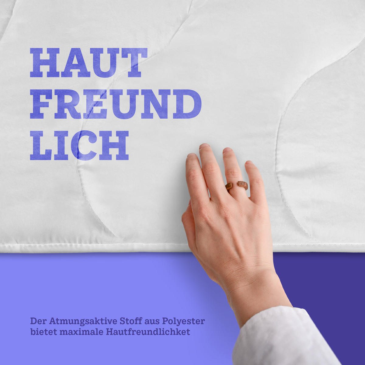 STEPPBETT Ganzjahr ca. 135 x 200 cm - Weiß, Textil (135/200cm) - Bestlivings