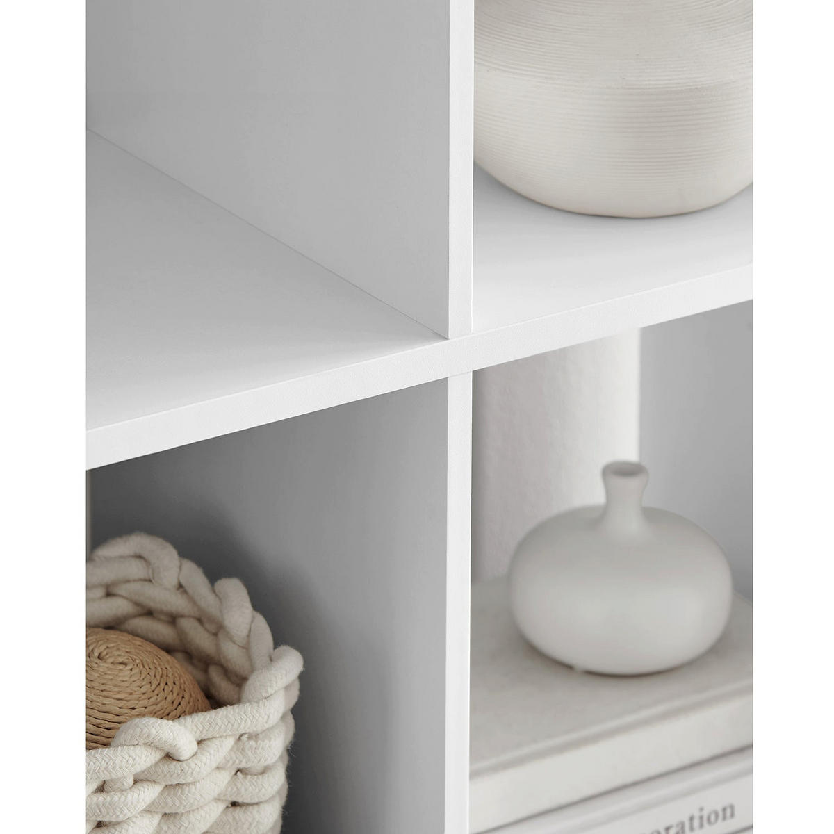 BÜCHERREGAL AUFBEWAHRUNGSREGAL - Weiß, Holzwerkstoff (65.5/162/30cm) - Hansiro