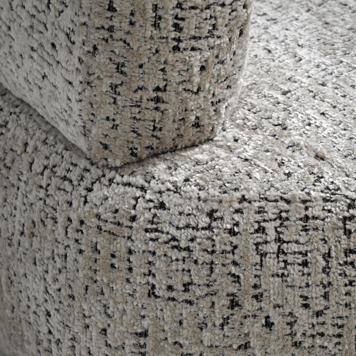 SESSEL Laila, Drehsessel mit runder Form, Beige, Geflecht-Stoff - Beige, Textil (95/75/97cm) - Beautysofa