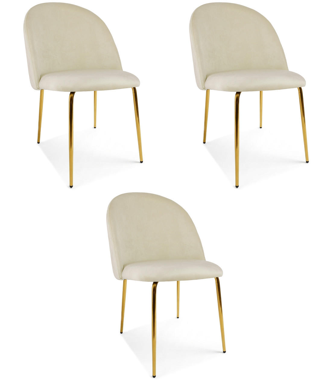 XXXLutz Stuhl Beige 49x52x55 cm
