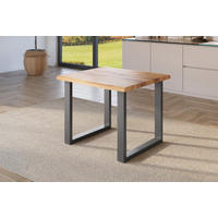 ESSTISCH JULIUS U - Wildeiche/Eichefarben, Holz (80/80/77cm) - SAM