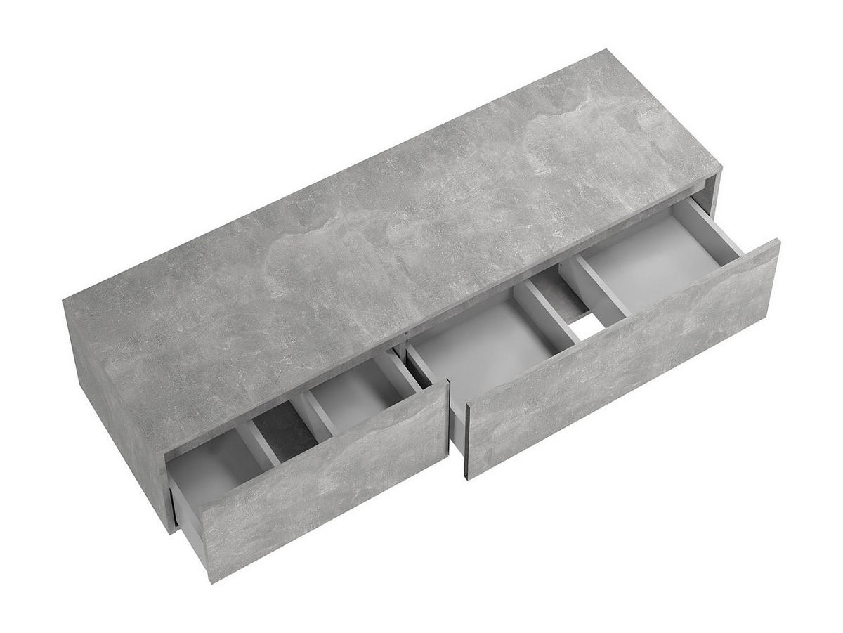 WASCHBECKENUNTERSCHRANK - 150 cm x 47 cm - holz - hellgrau Isaure - Hellgrau, Holz (150/32/47cm) - Vente-Unique