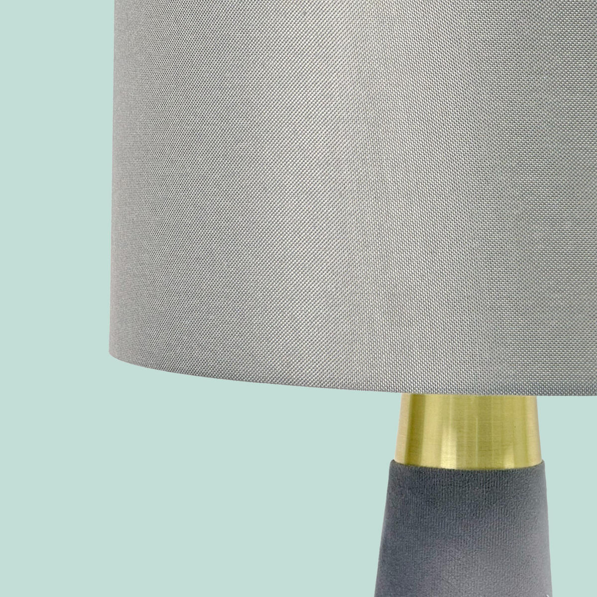 TISCHLAMPE - Multicolor, Textil/Metall (40/40/47cm) - Relaxdays