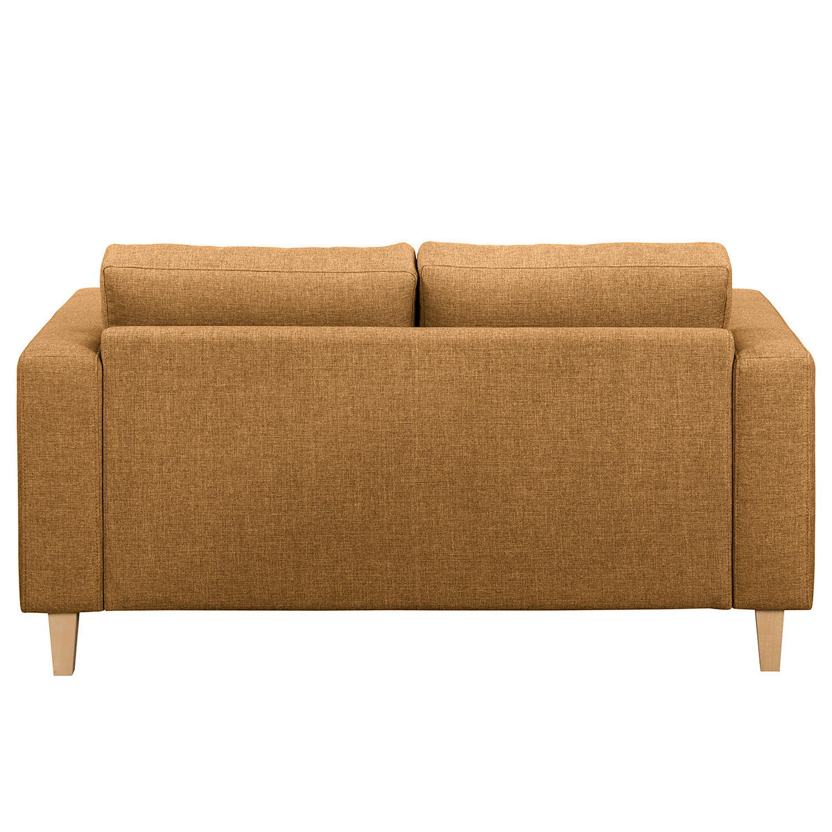 1-SITZER ECKSOFA mit Longchair - Gelb/Buchefarben, Buchenholz/Textil (154/140cm) - home24