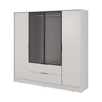 DREHTÜRENSCHRANK CATERINA 206/200/51 cm 4-türig Kaschmir - Kaschmir, Holzwerkstoff (206/200/51cm) - MASSENO