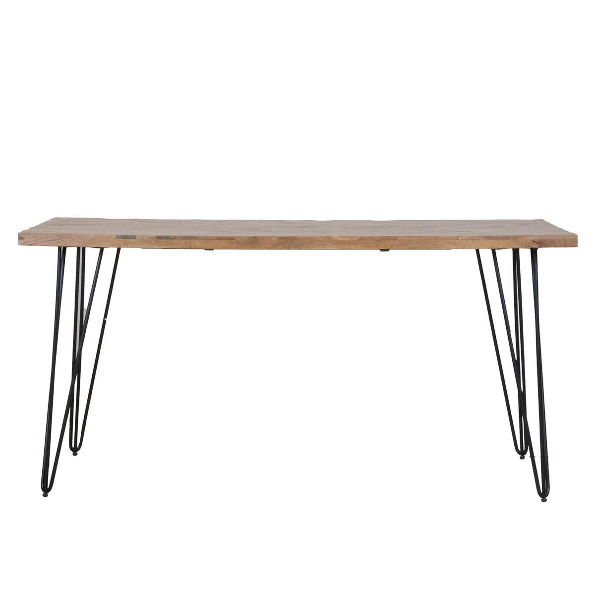 ESSTISCH mit Herringbone aus Mangoholz 200cm, natürlich - Braun, Holz (200/90/77cm) - Giga Meubel