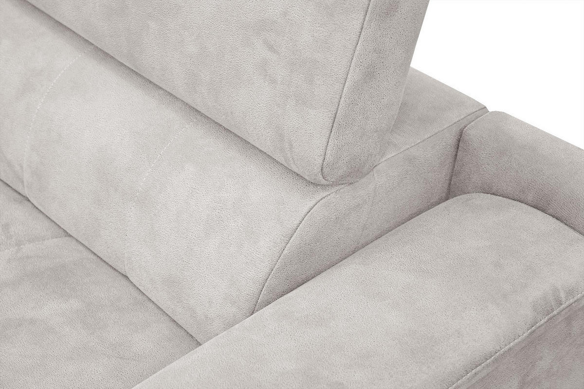 ECKSOFA FIERO 4-Sitzer, ecru - Ecru/Schwarz, Holzwerkstoff/Textil (158/269cm) - Courtois Laville