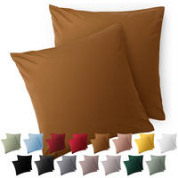 KISSENBEZUG Ellen 80/80 cm, 2er-Set, Braun - Braun, Textil (80/80cm) - Blumtal