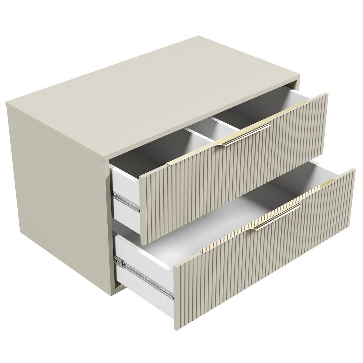 BADMÖBEL-SET Rimini 2 Teile Cashmere - 80 x 46 x 46 cm - Kaschmir, Holz (80/46/46cm) - Badplaats