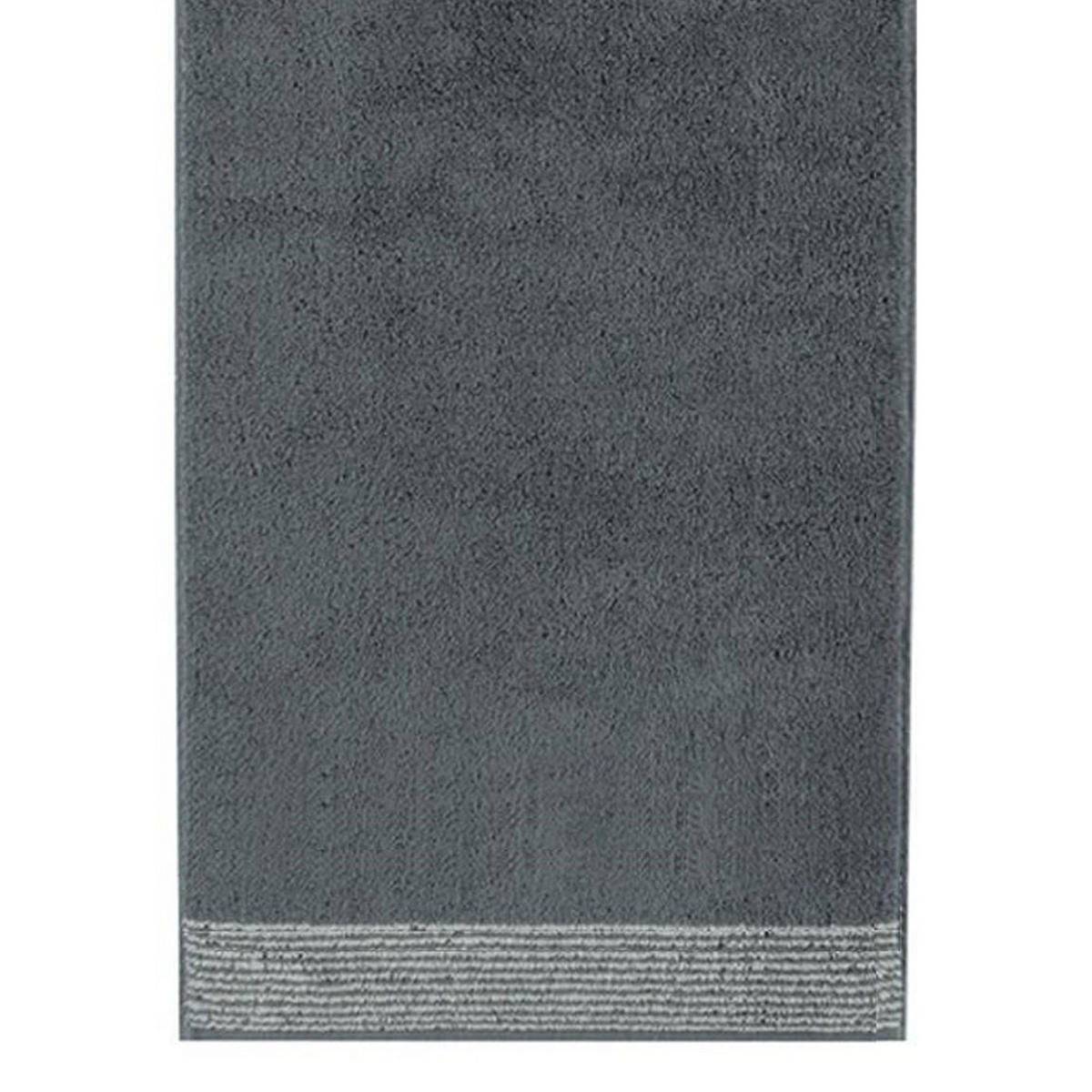 DUSCHTUCH Unisex Luxury Home C Two-Tone Grau Baumwolle - Schieferfarben, Textil (30/40cm) - Cawoe