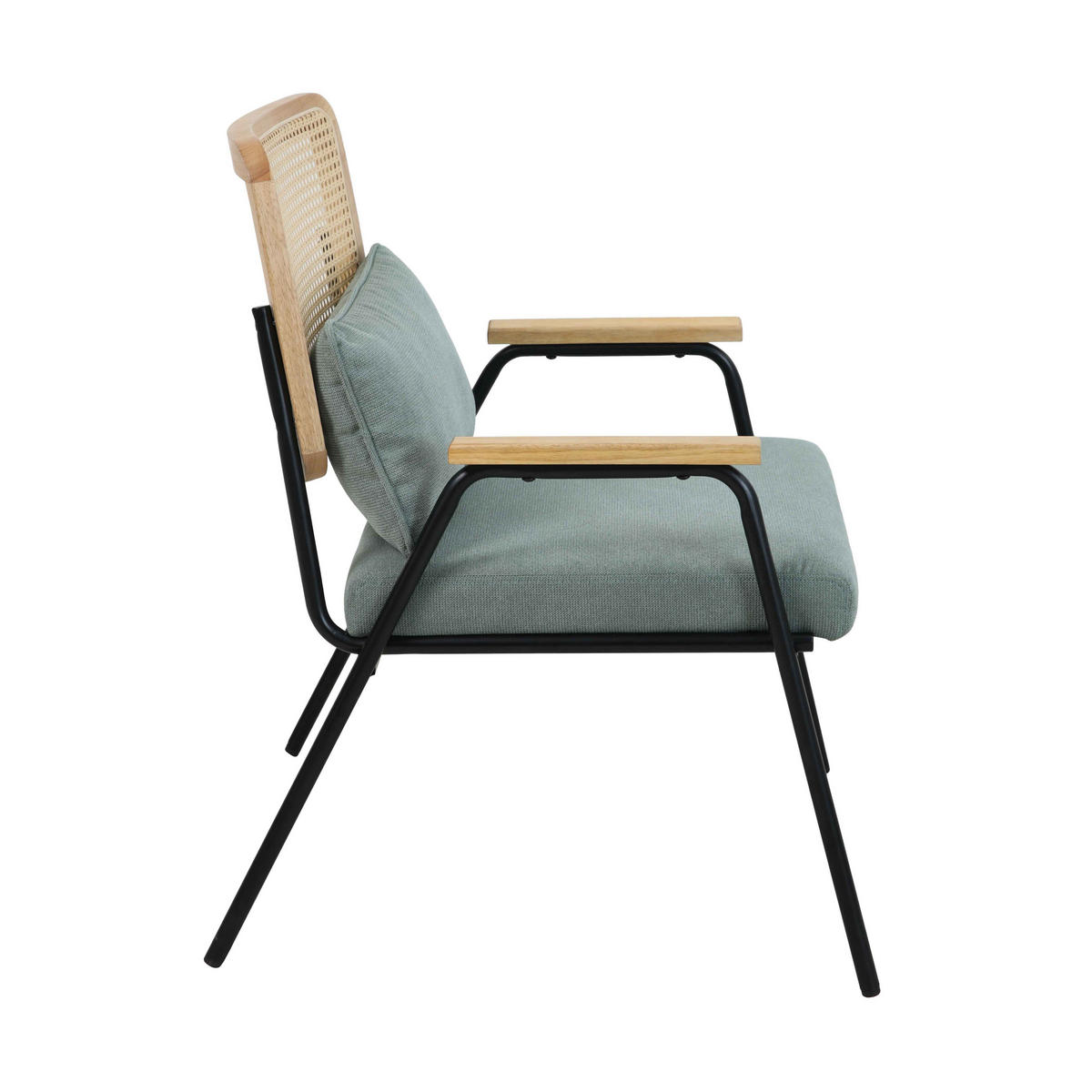 RELAXSESSEL, Dunkelgrün - Grün, Textil (63/83/68cm) - Oviala