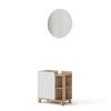 BADMÖBEL-SET Karen Sonoma/Weiß 2 Teile - Weiß/Sonoma Eiche, Holzwerkstoff (60/65/35cm) - Vicco