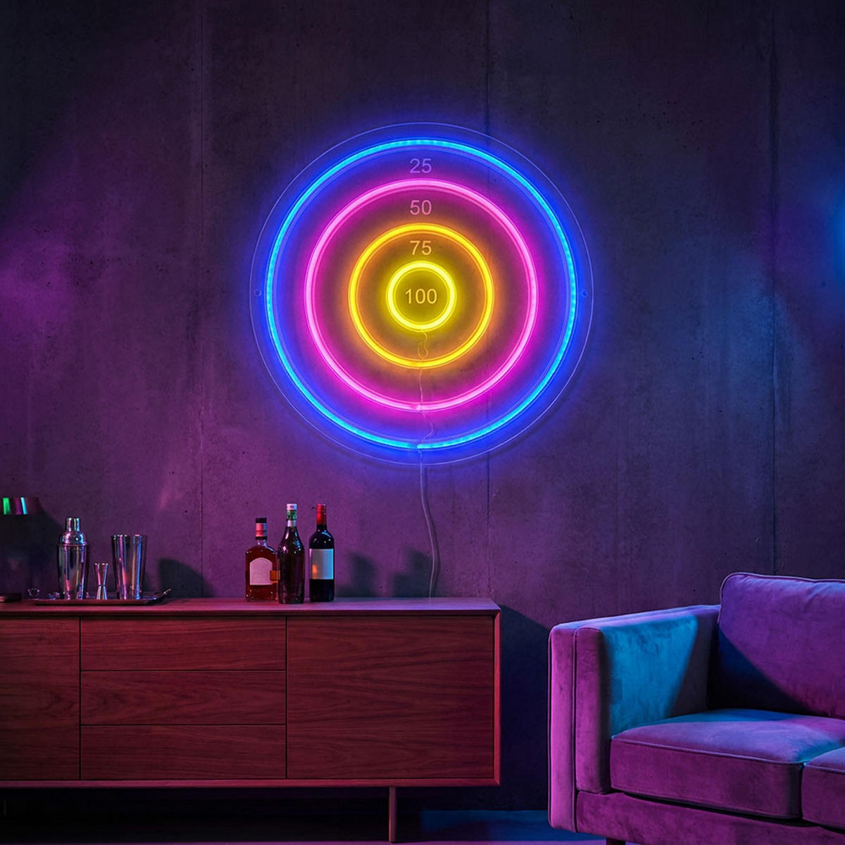 DEKOLEUCHTE DARTERI Kunststoff Klar LED - Klar, Kunststoff (1.6/46/46cm) - Globo Lighting
