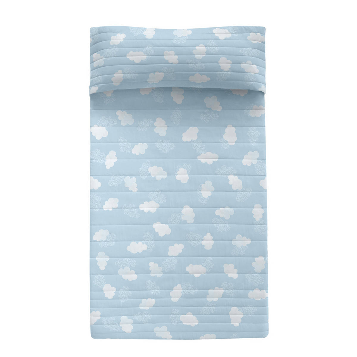 TAGESDECKE clouds 200x260 cm (bett 105) blau - Blau, Textil (200/260cm) - Happy Friday
