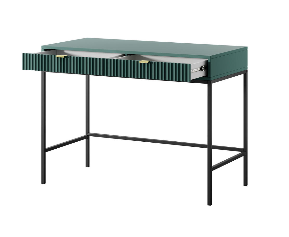 SCHMINKTISCH ZOVA Pastellgrün 104x77x50 cm Little table, Freistehend - Jadegrün/Pastellgrün, Holzwerkstoff/Metall (50/104/77cm) - DomoHome
