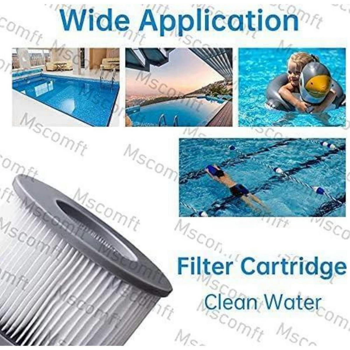 FILTERKARTUSCHEN 12er Set für aufblasbare Whirlpools Ø 11 cm x 8 cm - Multicolor, Kunststoff (11/8/11cm)