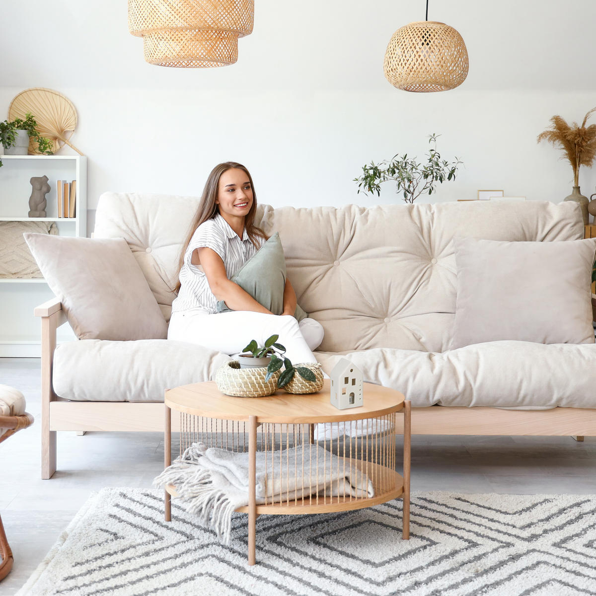 TEELICHTHAUS - Weiß, Keramik (12cm) - Relaxdays