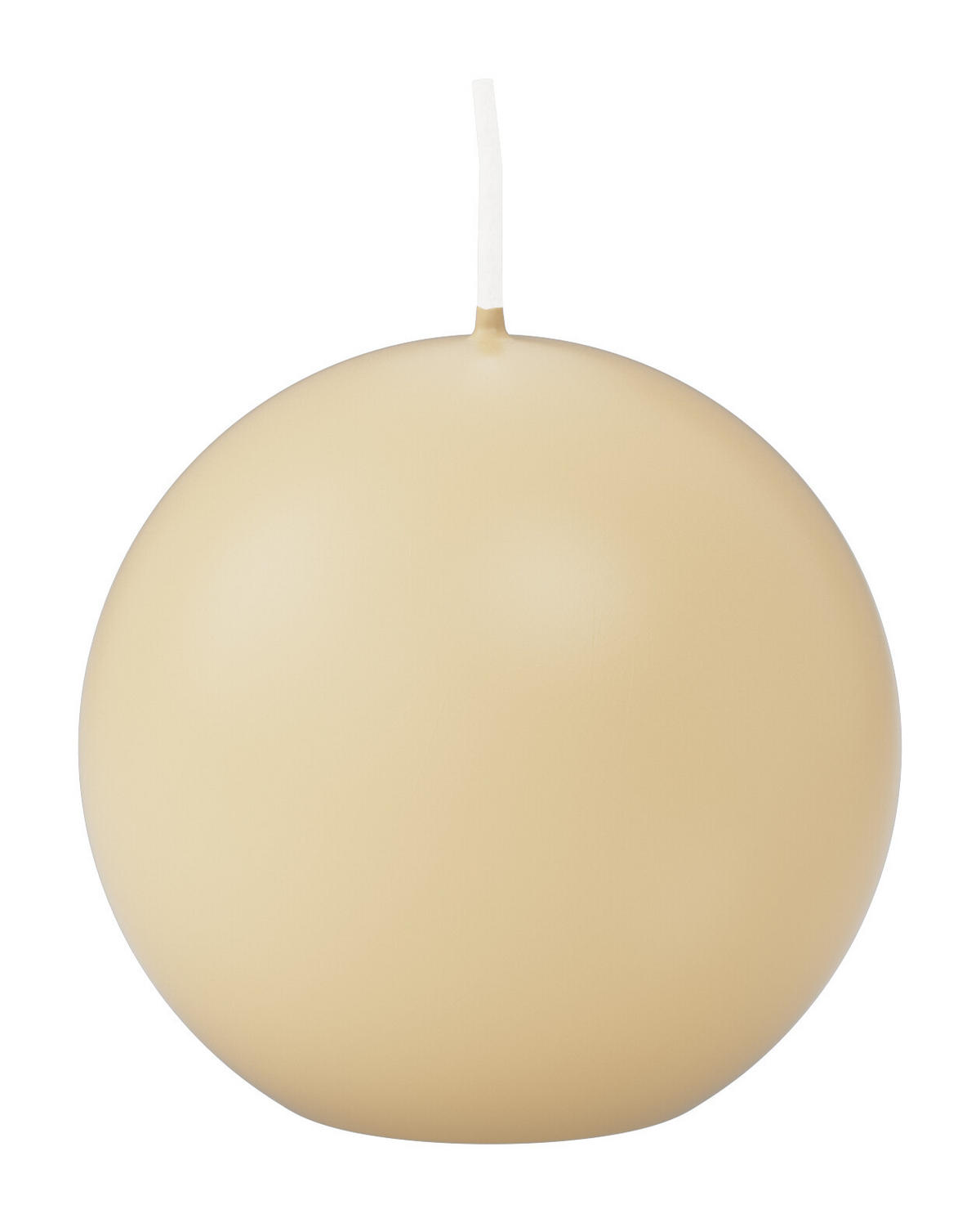 KUGELKERZEN Bisquit Ø 60 mm, 16 Stück - Beige, Paraffin (6/6/6cm) - Wiedemann Kerzen